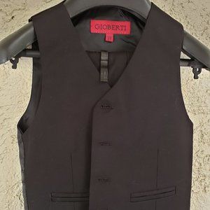 Gioberti Boy's Formal 3 Piece Suit Set, Black, 3T